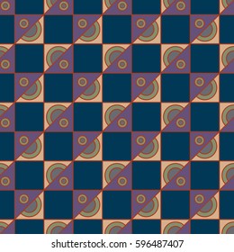 Abstract geometric colorful seamless pattern for background. Decorative backdrop can be used for wallpaper, pattern fills, web page background, surface textures. Old vintage retro energy pattern.