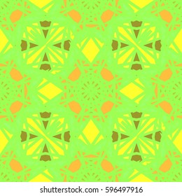 Abstract geometric colorful seamless pattern for background. Decorative backdrop can be used for wallpaper, pattern fills, web page background, surface textures. Old vintage retro energy pattern.
