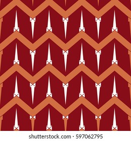 Abstract geometric colorful seamless pattern for background. Decorative backdrop can be used for wallpaper, pattern fills, web page background, surface textures. Old vintage retro energy pattern.