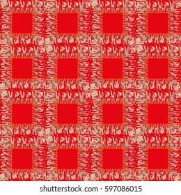 Abstract geometric colorful seamless pattern for background. Decorative backdrop can be used for wallpaper, pattern fills, web page background, surface textures. Old vintage retro energy pattern.