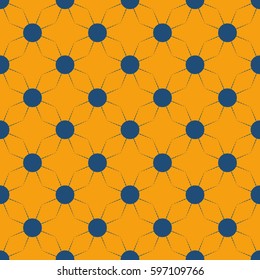Abstract geometric colorful seamless pattern for background. Decorative backdrop can be used for wallpaper, pattern fills, web page background, surface textures. Old vintage retro energy pattern.