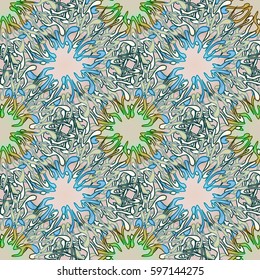 Abstract geometric colorful seamless pattern for background. Decorative backdrop can be used for wallpaper, pattern fills, web page background, surface textures. Old vintage retro energy pattern.