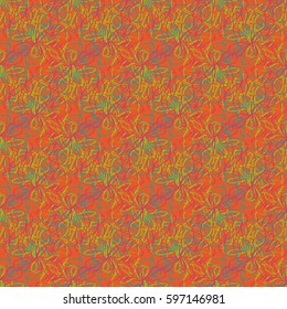 Abstract geometric colorful seamless pattern for background. Decorative backdrop can be used for wallpaper, pattern fills, web page background, surface textures. Old vintage retro energy pattern.