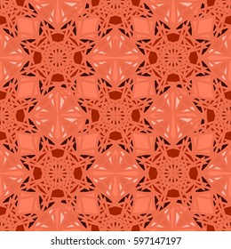 Abstract geometric colorful seamless pattern for background. Decorative backdrop can be used for wallpaper, pattern fills, web page background, surface textures. Old vintage retro energy pattern.