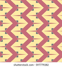 Abstract geometric colorful seamless pattern for background. Decorative backdrop can be used for wallpaper, pattern fills, web page background, surface textures. Old vintage retro energy pattern.