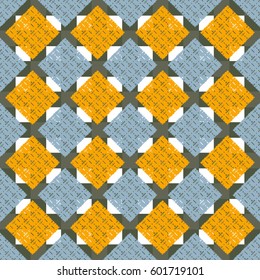 Abstract geometric colorful seamless pattern for background. Decorative backdrop can be used for wallpaper, pattern fills, web page background, surface textures. Old vintage retro energy pattern.