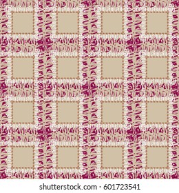 Abstract geometric colorful seamless pattern for background. Decorative backdrop can be used for wallpaper, pattern fills, web page background, surface textures. Old vintage retro energy pattern.