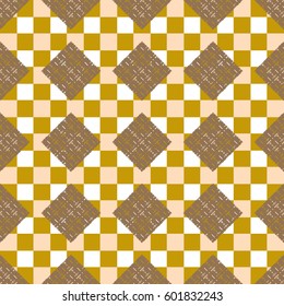 Abstract geometric colorful seamless pattern for background. Decorative backdrop can be used for wallpaper, pattern fills, web page background, surface textures. Old vintage retro energy pattern.