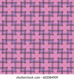 Abstract geometric colorful seamless pattern for background. Decorative backdrop can be used for wallpaper, pattern fills, web page background, surface textures. Old vintage retro energy pattern.