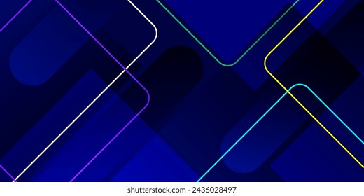 Forma cuadrada colorida geométrica abstracta en el fondo oscuro