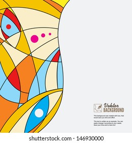 Abstract geometric colorful vector background for your design
