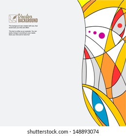 Abstract geometric colorful vector background for your design