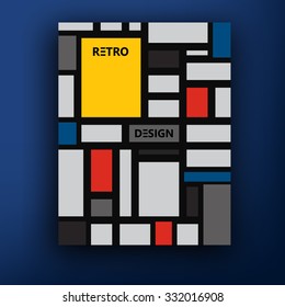 abstract geometric colorful vector pattern for continuous replicate. brochure template