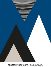 Abstract geometric composition
