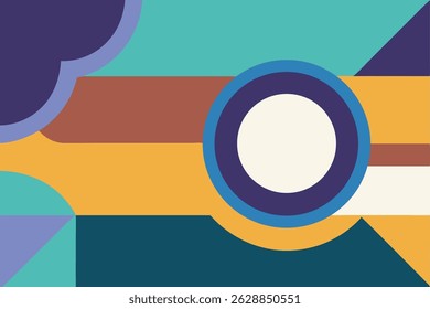 Abstract geometric composition in bold colors suitable for modern design projects