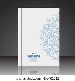 Abstract geometric composition brochure background A4 eps10 vector illustration 