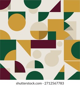 Composición geométrica Abstractas en tonos tierra