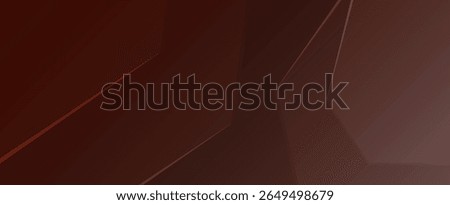Abstract geometric composition features rich burgundy hues and subtle color gradations, creating sharp contrasts through precisely defined lines and polygonal forms, lending a contemporary feel