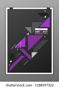 Abstract geometric composition forms modern background