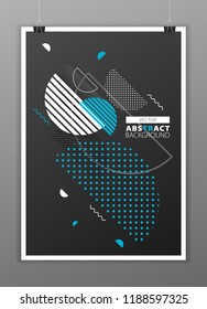 Abstract geometric composition forms modern background