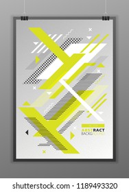 Abstract geometric composition forms modern background