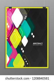 Abstract geometric composition forms modern background