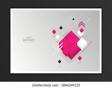 Abstract geometric composition forms modern background