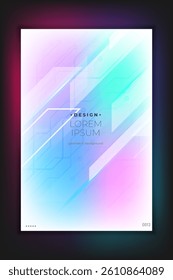 Abstract geometric composition forms modern background with decorative triangles and patterns backdrop vector illustration set