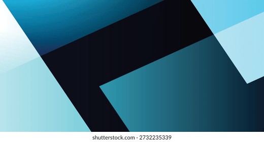 Composição geométrica abstrata - retângulos e paralelogramas azuis, pretos e brancos em camadas com profundidade de gradiente. Um design abstrato visualmente impressionante composto de retângulos sobrepostos e paralelogramas em tons de azul, preto e branco. As formas são dispostas em camadas em vários ângulos, aprimoradas por transições de gradiente que criam profundidade e movimento. Esta composição moderna é ideal para uso em arte digital, fundos de apresentação, design de interface do usuário e layouts editoriais. Sua geometria limpa e estrutura dinâmica tornam-no adequado para uso comercial e editorial em plataformas impressas e digitais.