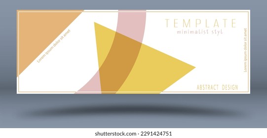 Abstract geometric composition. layout for the cover, banner, brochure, poster. Layout of the designer packaging of the goods. An idea for creative design