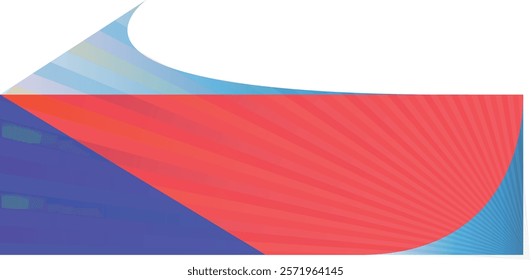 Abstract Geometric Composition with Lines and Shapes
