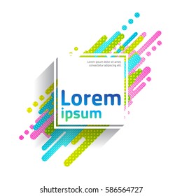 Abstract geometric composition with liquid shapes and place for text. Page, website, print, cover booklet, annual report, flyer, banner, leaflet, brochure background design.