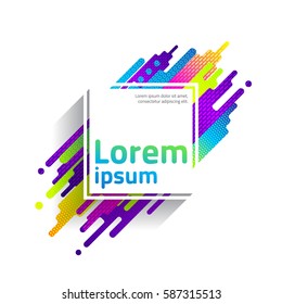 Abstract geometric composition with liquid shapes and place for text. Page, website, print, cover booklet, annual report, flyer, banner, leaflet, brochure background design.