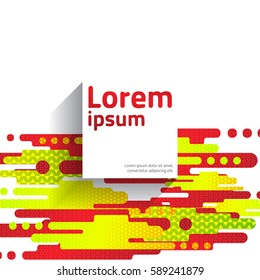 Abstract geometric composition with liquid shapes and place for text. Page, website, print, cover booklet, annual report, flyer, banner, leaflet, brochure background design.