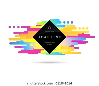 Abstract geometric composition with liquid shapes and place for text. Page, website, print, cover booklet, annual report, flyer, banner, leaflet, brochure background design.