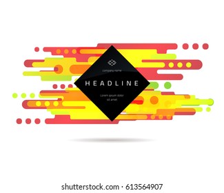 Abstract geometric composition with liquid shapes and place for text. Page, website, print, cover booklet, annual report, flyer, banner, leaflet, brochure background design.