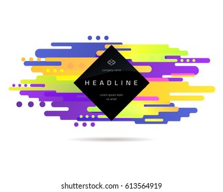 Abstract geometric composition with liquid shapes and place for text. Page, website, print, cover booklet, annual report, flyer, banner, leaflet, brochure background design.