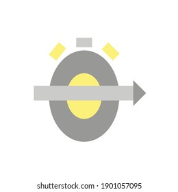 Abstract geometric composition in minimalistic modern style on white background.