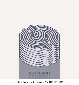 Abstract geometric composition. Modern art graphics. Cover design template. Vector illustration for brochure, poster, banner or flyer.