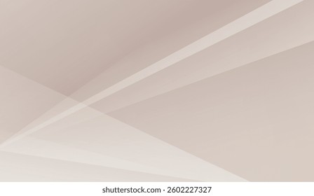 Abstract geometric composition with overlapping transparent planes and beige color palette, creating a modern and elegant background for various design projects