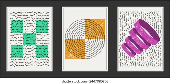 Abstract geometric composition. Poster template, banner, interior design element, cover idea. The style of minimalism