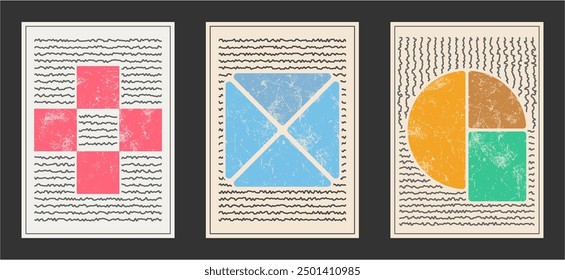 Abstract geometric composition. Poster template, banner, interior design element, cover idea. The style of minimalism