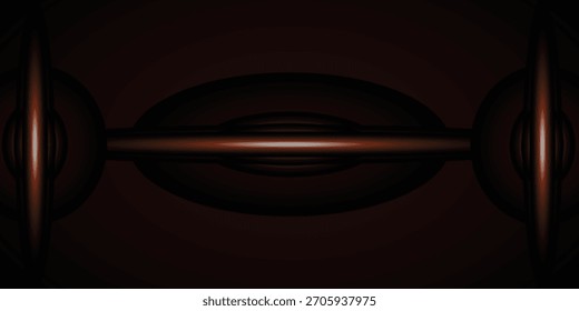 Abstract Geometric Composition with Red and Black Gradient Shape
