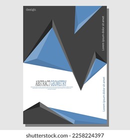 Abstract geometric composition. Template for a corporate design idea. The idea of a cover, book, poster, banner. Interior design, prints and decorations. Creative design template.