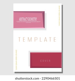 Composición geométrica abstracta. Plantilla para una idea de diseño corporativo. La idea de una portada, libro, afiche, cartel. Diseño interior, impresiones y decoraciones. Plantilla de diseño creativo.
