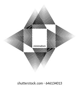 Abstract geometric composition. Trendy print. Vector illustration eps 10.