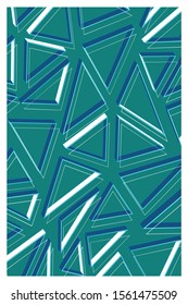 Abstract geometric composition of vector illustration for print, advertisement, magazine, interior - Vector