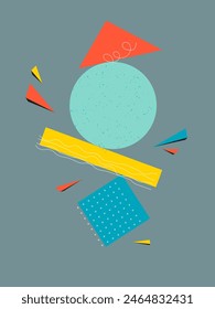 Abstract geometric composition. Vector illustration