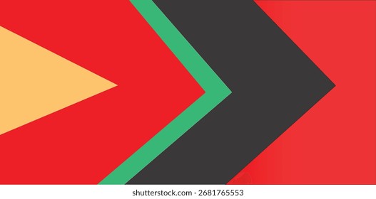 Composição geométrica abstrata em cores vibrantes