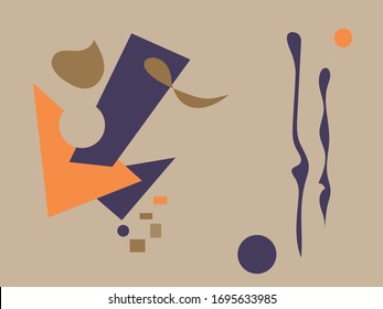 Abstract geometric composition  Weather in the fall